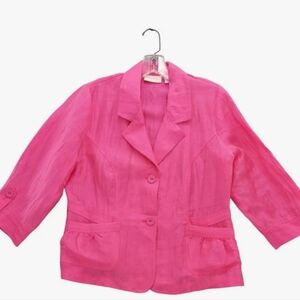 Chico's Vibrant Pink Blazer